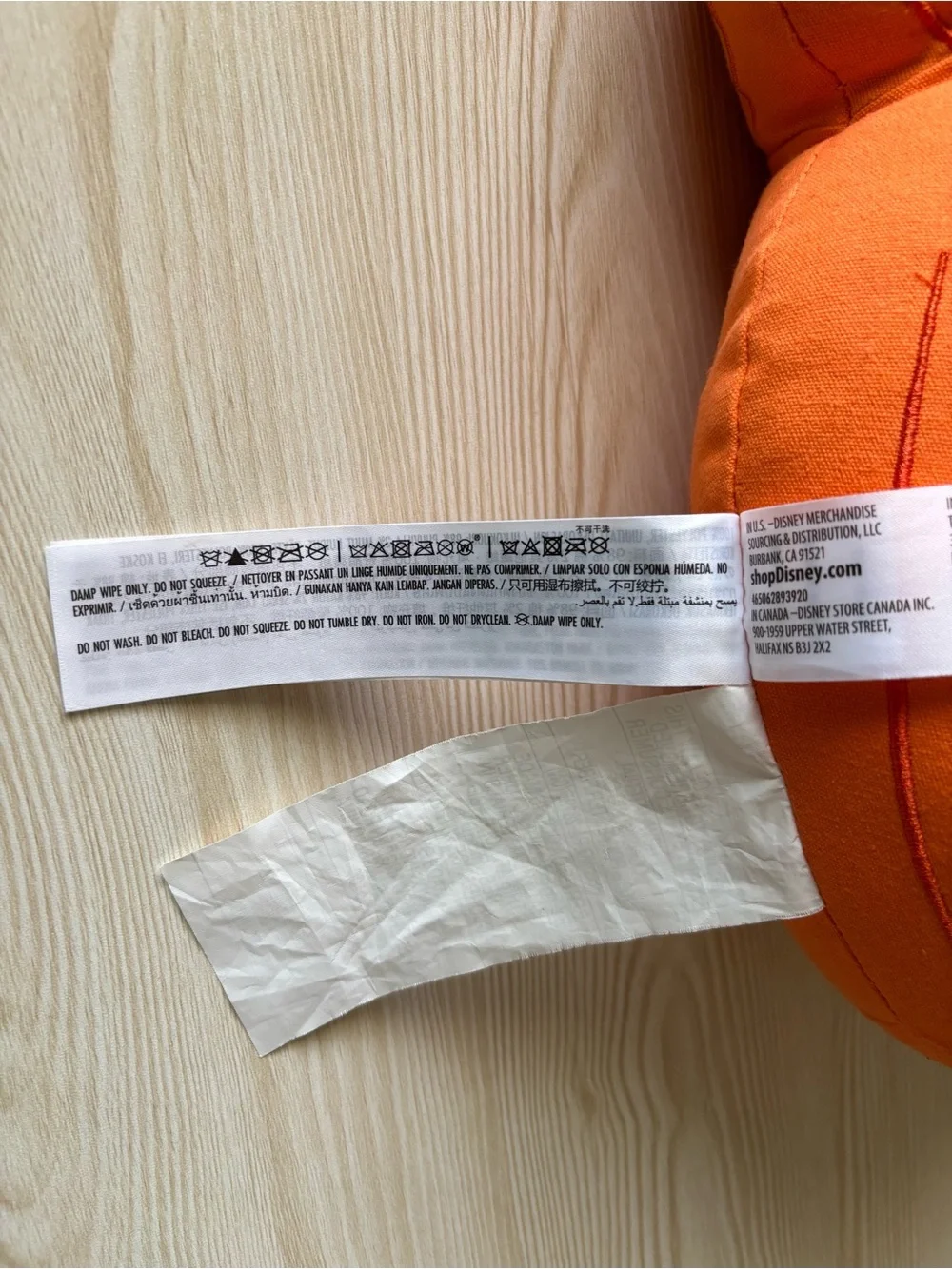 Disney Parks Halloween 2022 Mickey Pumpkin Pillow Jack-O-Lantern Orange Plush